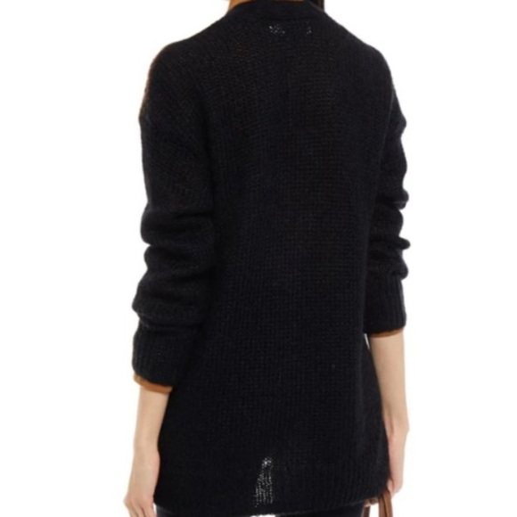 Coach Palm Tree Intarsia Mohair Wool Blend Cardigan - Picture 9 of 10